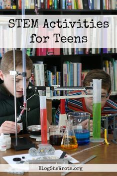 STEM Activities for Teens - Blog, She Wrote Stem Task Cards, Math Stem Activities, Prepare For College, Stem Projects For Kids, Stem Activities For Kids, After School Activities, High School Curriculum, Homeschooling High School, Lab Activities