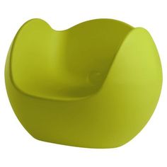 a lime green chair is shown against a white background and looks like it could be used as a seat