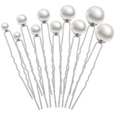 48 Pieces Wedding Pearl Hair Pins Bridal Pearl Bobby Pins Clips for Hair U Shape Rhinestone Hair Pins Hair Accessories Barrette for Brides Bridesmaid Gril Women, 5 Sizes(Silver) Product Details Package Dimensions : 12.91 x 4.61 x 0.87 inches; 3.21 ounces Manufacturer : Juinte Brand: Juinte Hair Type: All Age Range (Description): Child Style: Classic Embellishment: Pearl Various Sizes for You: you will receive 48 pieces of bridal bobby pins in 5 different sizes, including 3 of them are about 0.71 inches, 6 of them are about 0.59 inches, 9 of them are about 0.47 inches, 15 of them are about 0.32 inches and 15 of them are about 0.24 inches, enough quantity and size can meet your daily needs Quality Material Selection: the pearl hair clips are made of alloy and faux pearl, which are solid and Rhinestone Wedding Hair Accessories, Rhinestone Hair Pins, Unique Wedding Hairstyles, Bridal Hair Pins Pearl, Hair Pins Bridal, Pony Style, Rhinestone Hair Pin, Hair Accessories Pearl, Crystal Hair Pins