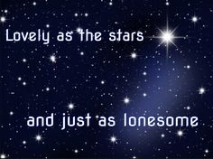 the words lovely as the stars and just as awesome