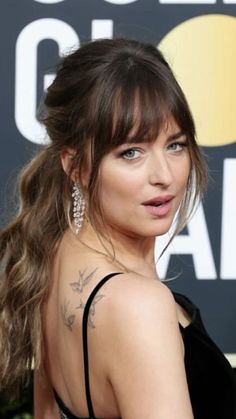 Formal Fringe Hairstyles, Evening Hair With Bangs, Old Hollywood Hairstyles With Bangs, Deep Bangs Long Hair, Heavy Rounded Bangs, Bridal Hair Fringe, Homecoming Hairstyles With Bangs, Georgia Steel Hair, Hairstyles With Bangs For Wedding