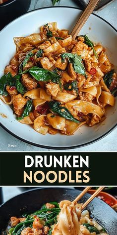 🔥 Craving a quick, flavorful, and spicy Thai dish? Try this authentic Drunken Noodles recipe! These stir-fried noodles are packed with fresh vegetables, tender protein (think chicken, shrimp, or tofu!), and a bold, spicy sauce that’s bursting with Thai basil goodness! 🌿🥢⏰ 👉 Ready to cook up some flavor? Save this recipe and tag a friend who’d love this dish! #ThaiFood #QuickDinner #DrunkenNoodles #SpicyNoodles #WeeknightMeals 🍜💥 Thai Rice Noodle Recipes, Thai Basil Recipes, Drunken Noodles Recipe, Pad Kee Mao, Thai Recipes Noodles, Stir Fry Noodles Recipe, Thai Drunken Noodles, Spicy Thai Noodles, Fried Noodles Recipe