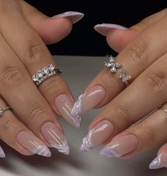 Romantic Nails, Casual Nails, Perfect Nails, Best Acrylic Nails, Long Acrylic Nails, Cute Acrylic Nails, Fashion Nails, Nail Inspo, Cute Nails