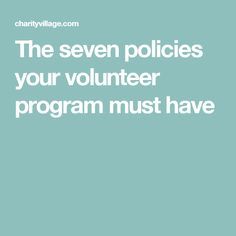 the seven police's your volunteer program must have written on it in white text