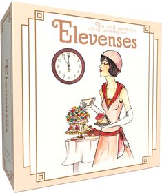 the card game elvennes has an image of a woman holding a plate with a cake on it