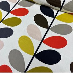 an image of a colorful wallpaper with circles on it's back side,