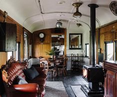 Train House, Train Carriage, Old Steam Train, Outdoor Tub, Timeless Interior, Old Train, Australian Architecture, Steam Train, Architecture Awards