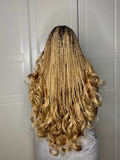 Blonde Box Braids Hairstyles, Blonde Box Braids, Feed In Braids Hairstyles