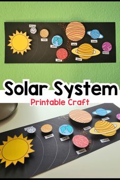 solar system printable craft for kids to learn about the sun and planets with their own hands