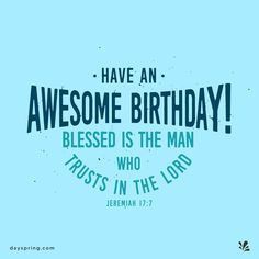 the words have an awesome birthday message