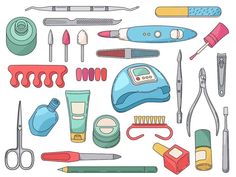 a variety of medical items are arranged in a circle on a white background, illustration