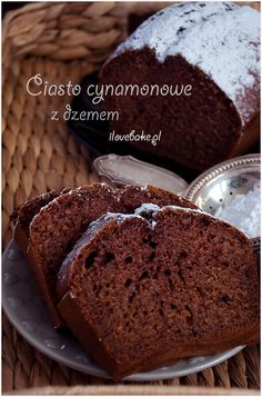 two slices of chocolate cake on a plate