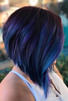 Shoulder Length Haircuts, Shoulder Length Hair Cuts, Haircut And Color, Long Hair Cuts, Model Hair, Purple Hair, Bobs Haircuts