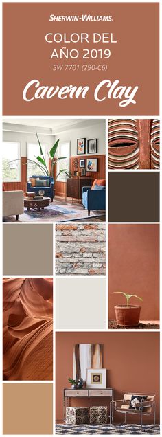 the color scheme for this living room is brown and tan