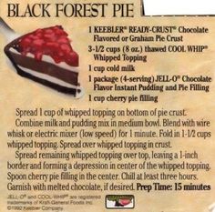 the back side of a black forest pie