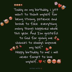 an image of someones birthday message