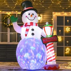 ##ChristmasDecor#HolidayHome#FestiveVibes#DeckTheHalls#TisTheSeason#ChristmasLights#WinterWonderland#ChristmasMagi#MerryAndBright#ChristmasInspiration Blow Up Christmas Decorations, Inflatable Christmas Decorations, Festival Atmosphere, Color Lighting, Christmas Inflatables