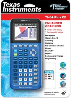 texas instruments ti - 84 plus ce enhanced graphing calculator