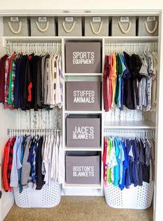 Need more organization ideas? Try these creative and brilliant DIY upcycles and IKEA hack ideas to get your entire home organized! Easy Closet Organization, Easy Closet, Small Closet Storage, Bedroom Closets, Ikea Hack Ideas, Small Closet, Real Quick, Storage Hacks