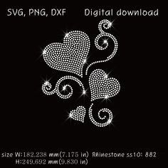 the svg, png, dxf design is shown in white on black