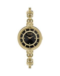 Versus Versace Les Docks Watch, 36mm Versus Versace Watch, Black And Gold Watch, Versace Gold, Versus Versace, Bracelet Watches Women, Versace Watch, Crystal Watches, Fashion Watch, Bracelet Fashion