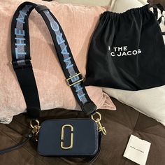 Marc Jacobs Navy The Snapshot Bag Used Couple Times Like New. I Bought Directly From The Store. Snapshot Bag, Bags Marc Jacobs, Marc Jacobs Bag, Couple Time, The Store, Marc Jacobs, Crossbody Bags, Color Blue, Bag Lady