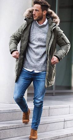 Winter Mode Outfits, Mens Fashion Casual Winter, Mens Fashion Smart, Streetwear Men, Mode Casual, Smart Casual Outfit, Mens Fashion Suits, Mens Winter Fashion