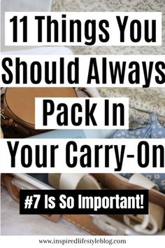 Black bold text on picture says 11 things you should always pack in your carry on #7 is so important! background is image of a carry on bag Aesthetic Airplane, Essentials Aesthetic, Packing Ideas, Travel Essentials Men, Airplane Essentials