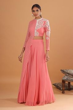 Buy Ek Soot Pink Georgette Embroidered Jumpsuit Online | Aza Fashions Plazo Outfits Western Casual, Plazo Outfits, Georgette Jumpsuit, Draped Jumpsuit, Jumpsuit Design, Embroidered Jumpsuit, Happy Dresses, Lit Outfits, Jumpsuit For Women