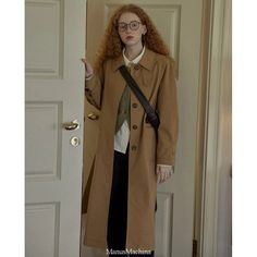 A trench coat with a classic British feel. It has a sturdy texture with just the right thickness. Although it is casual, it exudes an elegant elegance. A classic item that is timeless. 
 
 
 Size 
 
 S size 
 
 Length: 108cm 
 Bust: 115cm 
 Sleeve length: 70.5cm 
 
 M size 
 
 Length: 110cm 
 Bust: 119cm 
 Sleeve length: 72cm 
 
 
 
 
 
 
 Material 
 
 cotton 
 Lyocell 
 Polyester 
 
 
 Model worn 
 
 Wearing size 
 
 M size 
 
 Model dimensions 
 
 Height: 169cm 
 Weight: 54kg Timeless Long Sleeve Gabardine Outerwear, Classic Long Beige Outerwear, Classic Everyday Gabardine Outerwear, Classic Gabardine Outerwear For Daily Use, Classic Notch Lapel Outerwear For Everyday, Dark Academia Long Sleeve Outerwear For Work, Classic Solid Color Office Outerwear, Elegant Everyday Long Coat, Classic Long Gabardine Coat