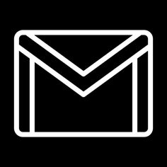 an email envelope icon in white on a black background photo by shutterstocker / shutterstocker com