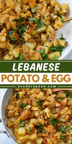 this is an easy and delicious recipe to make with potatoes, eggs, and other ingredients