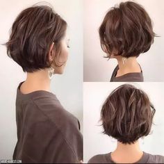 Asian short hairstyle Short Hairstyles Japanese, Messy Short Hairstyles, Hairstyles Japanese, Japanese Short Hair, Short Hairstyle Women, Bob Hairstyles For Thick, Messy Short Hair, Japanese Hairstyle