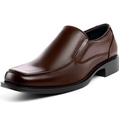 Mofri Men's Dress Shoes Slip On Loafers Dark Brown 9.5 Brown Synthetic Dress Shoes For Formal Events, Brown Synthetic Dress Shoes For Formal Occasions, Brown Synthetic Dress Shoes For Formal, Slip-on Synthetic Closed Toe Dress Shoes, Slip-on Synthetic Dress Shoes With Closed Toe, Synthetic Slip-on Dress Shoes With Closed Toe, Formal Synthetic Slip-ons, Business Slip-ons With Plain Toe In Synthetic, Formal Slip-on Synthetic Dress Shoes