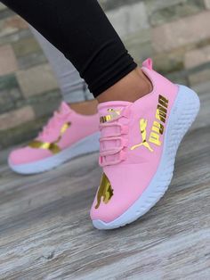 Checkout these awesome sneakers #sneakers | #pinksneakers Shoes For College, Puma Shoes Women, Puma Tennis Shoes, Men's Back, Tennis Shoes Outfit, Jordan Shoes Girls, Afrikaanse Mode, Nike Air Shoes, Cute Nike Shoes