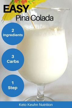 an easy pina cola recipe with ingredients to make it