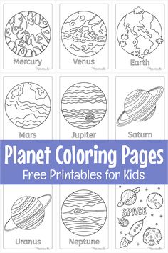 printable planets coloring pages for kids