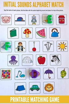 the printable alphabet matching game for toddlers