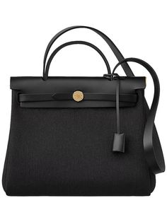 Gender: Women   Brand: HERMES   Product Name: Herbag Zip 31 Bag Retourne Gold Noir   Bags Alora Code: 55765071   Color: black   Composition: Canvas, Cowhide Leather   Origin: France   Features:  Leather Strap Lock closure    Designer Style ID H078971CCAA Hermes Wishlist, 31 Bag, Timeless Handbag, Global Style, Luxe Fashion, Designer Style, Bags Designer Fashion, Women Bag, Exclusive Bag