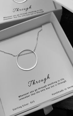 Handmade by Artisan, Danielle Nicole Enright, this unique necklace features a circular pendant with chain running through the middle. Strung on 15” sterling silver Rolo chain with a 2” extender. ABRAU brand tag attached. Lobster clasp closure. Minimalist style, filled with symbolism. Wear alone or layered with other necklaces. Silver Open Circle Necklace, Nickel-free Round Disc Necklace, Minimalist Oval Pendant Necklace As Gift For Her, Nickel-free Sterling Silver Circle Necklaces, Minimalist Sterling Silver Chain Necklace For Anniversary, Sterling Silver Chain Necklace With Large Pendant For Gift, Minimalist Sterling Silver Chain Necklace With Oval Pendant, Sterling Silver Circle Jewelry As Gift, Sterling Silver Circle Jewelry For Gifts