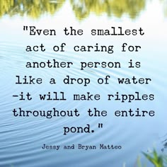 a quote from jesey and ryan matteo about caring for others