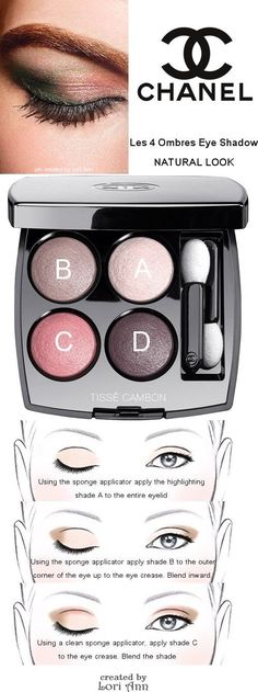 Chanel Les 4 Ombres Eye Shadow Natural Look Tutorial Cosmetics Ideas, Chanel Eyeshadow, Chanel 2015, Eye Makeup Eyeshadow, Chanel Cosmetics, Creamy Eyeshadow, Best Eyeshadow Palette, Best Eyeshadow