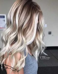 Blonde Hair With Roots, Balayage Hair Blonde, Platinum Blonde Hair