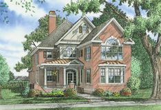 this is an artist's rendering of these victorian house plans