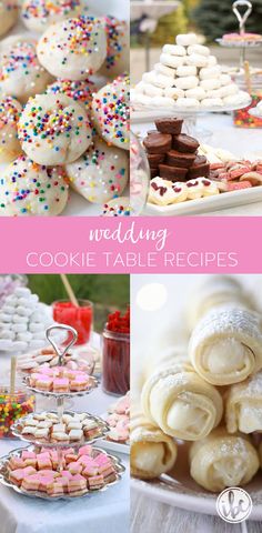 wedding cookie table recipes and desserts