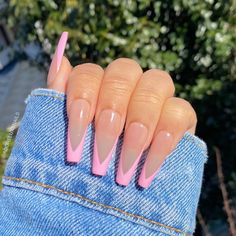 Acrylic Nails Coffin Pink