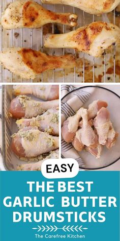 the best garlic butter drumsticks are easy to make and delicious for any griller