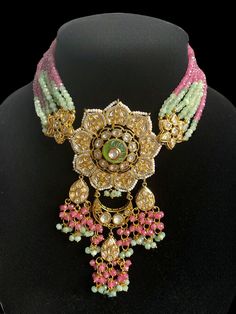 Beautiful Stonework and bright colors are the perfect way to describe this piece. This set comes with matching statement earrings with moissanite and its the perfect set for a fun and eccentric look! Grab this piece now for your next event! Fusion Style Multicolor Kundan Necklace For Party, Handmade Multicolor Kundan Necklace For Party, Elegant Multicolor Jewelry With Unique Design, Party Style Fusion Multicolor Kundan Necklace, Party Fusion Style Multicolor Kundan Necklace, Unique Multicolor Festive Jewelry, Multicolor Handmade Kundan Necklace For Party, Party Multicolor Fusion Kundan Necklace, Fusion Style Multicolor Party Jewelry