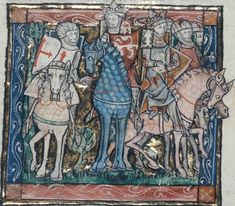 an image of a medieval scene with knights