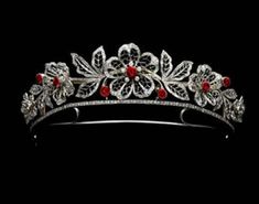 Costozon New Tiara 24.78 Tcw ruby Rose Cut Diamond 925 Sterling Silver Cheap Tiara Real Diamond Crown Tiara Diamond, Handmade Tiaras, Natural Pearl Earrings, Tiaras Jewellery, Royal Tiaras, Crowns And Tiaras, Diamond Tiara, Diamond Crown, Princess Tiara